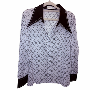 Donnee Par Buttoned Blouse Size Small